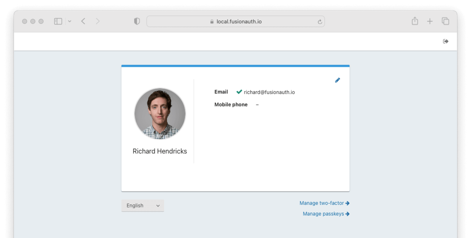 Account Management Index