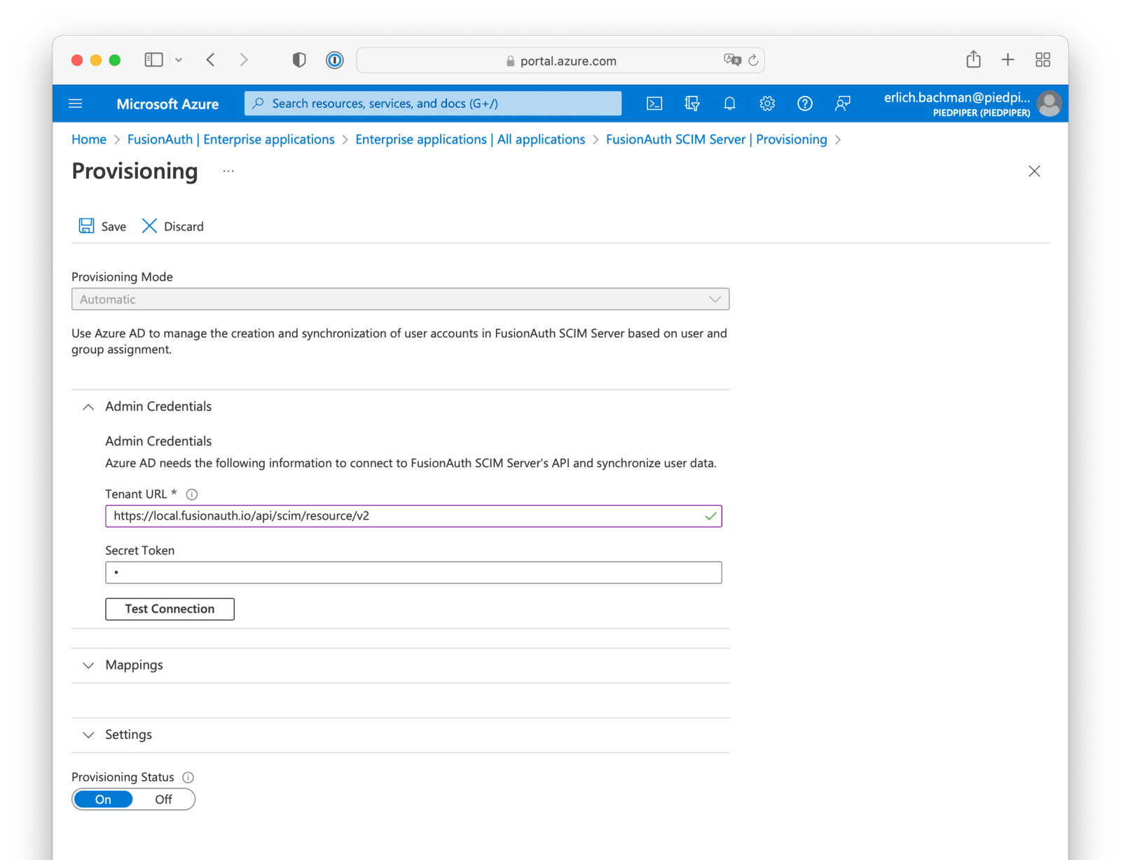 Azure AD SCIM Provisioning Integration