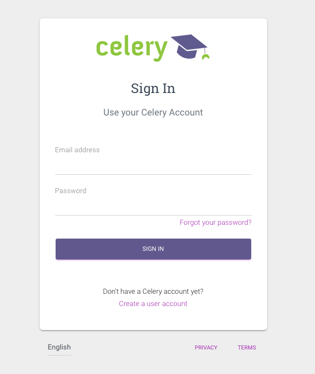 Celery Login English