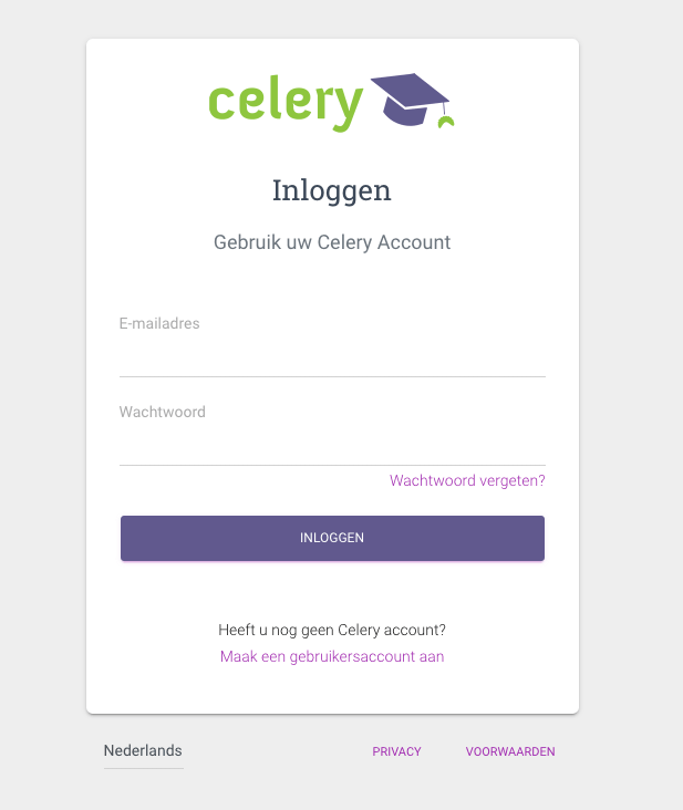 Celery Login Dutch