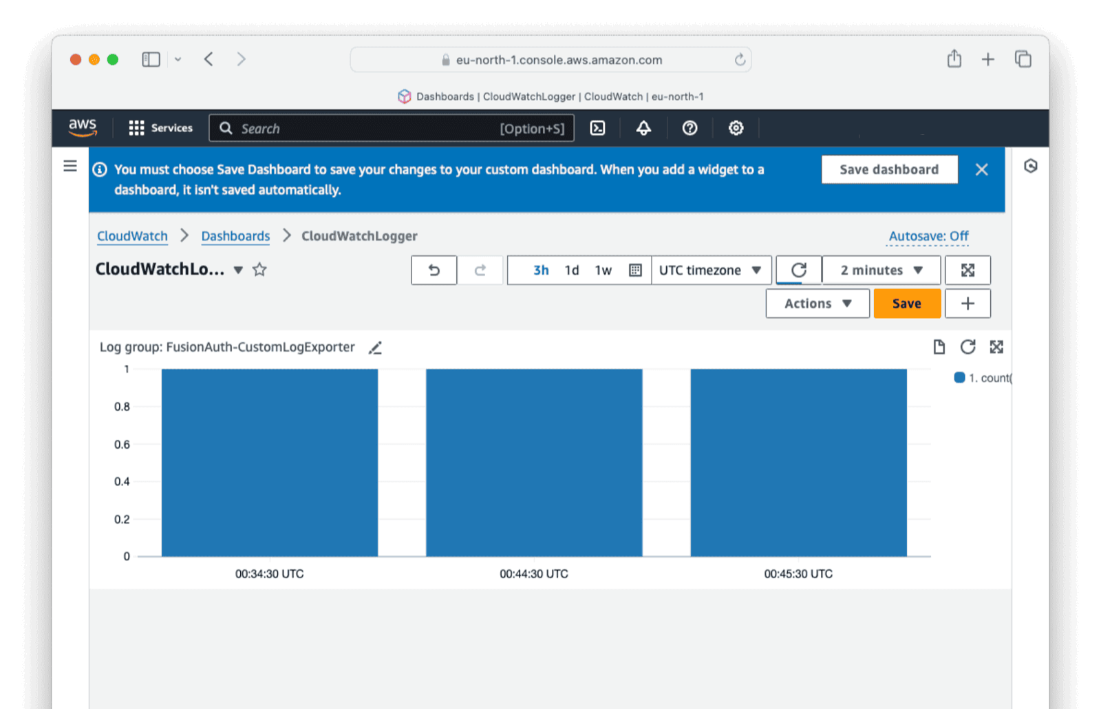 Custom Logger Dashboard Table