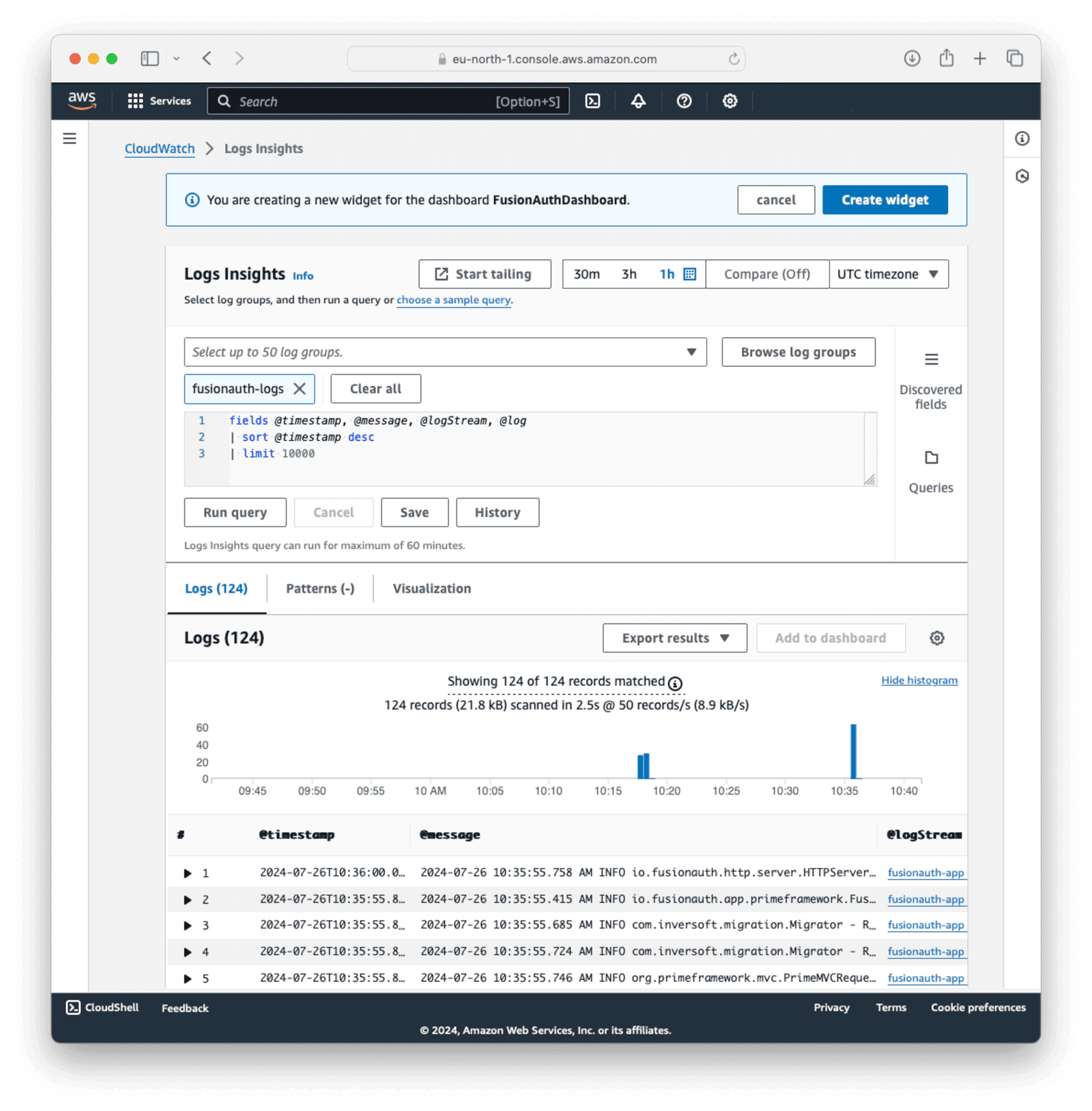 Add A Log Table To The Dashboards