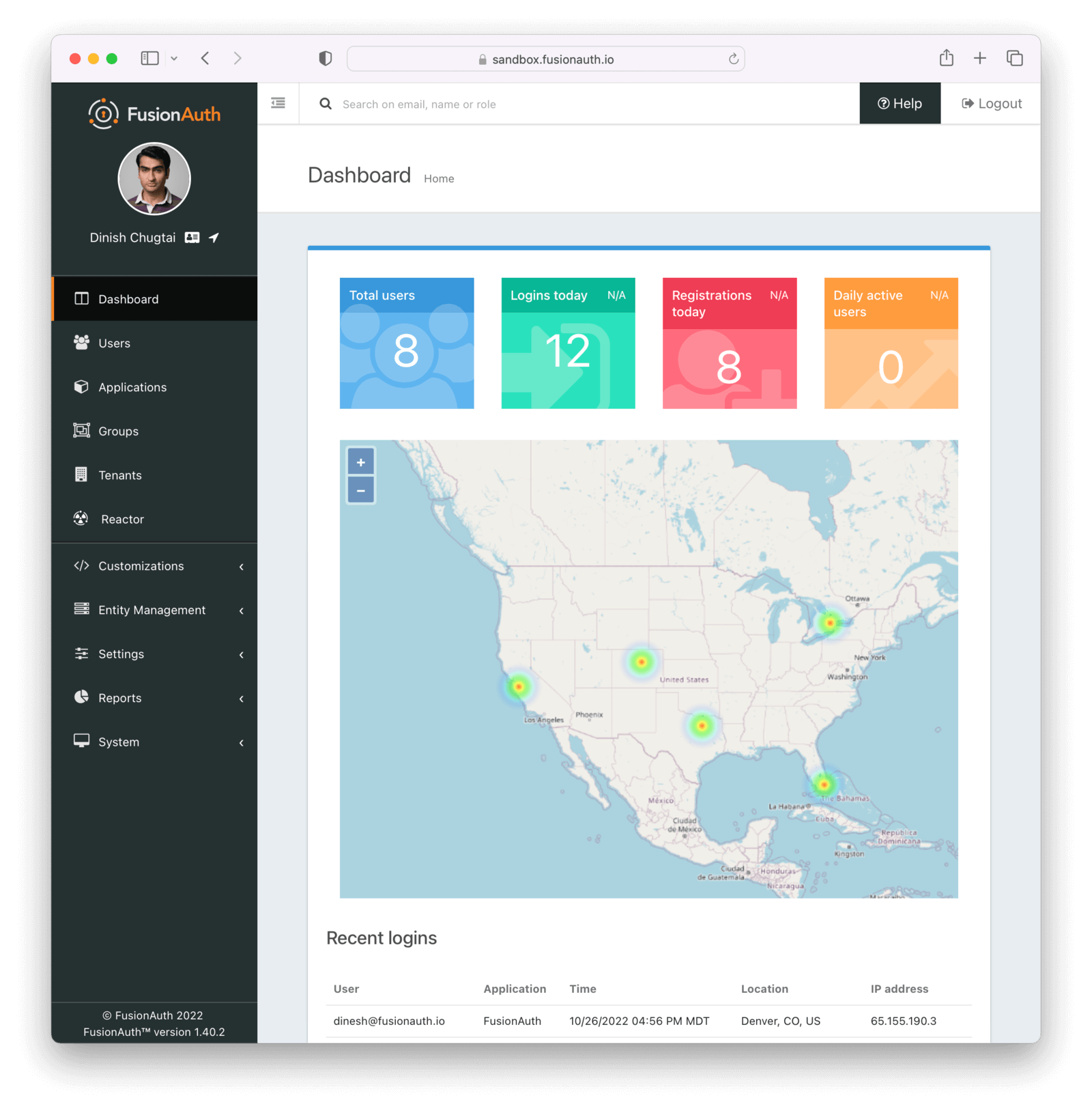 Sandbox Dashboard