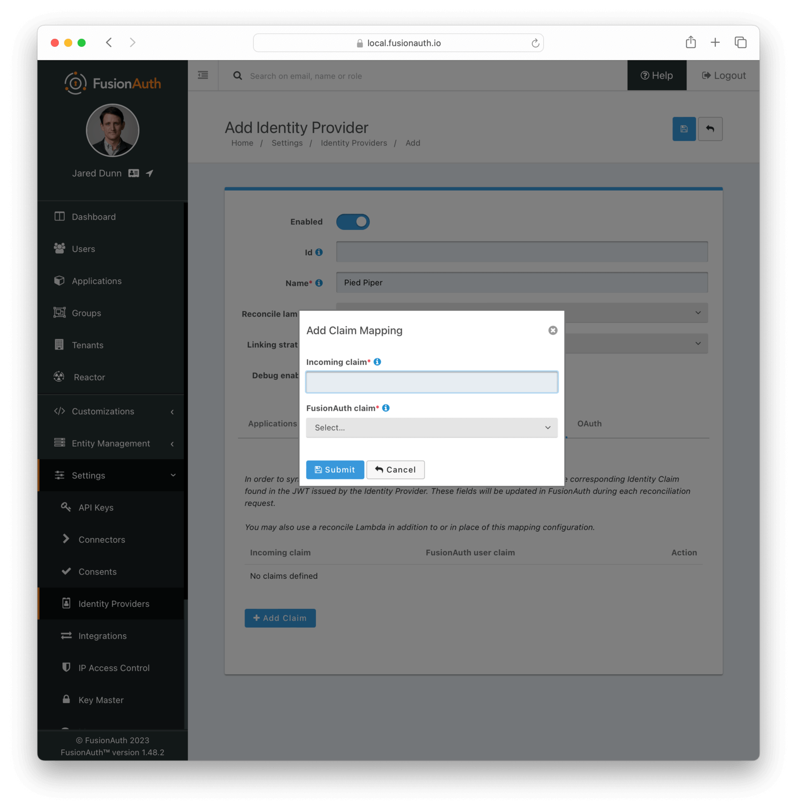 Add Claim Mapping