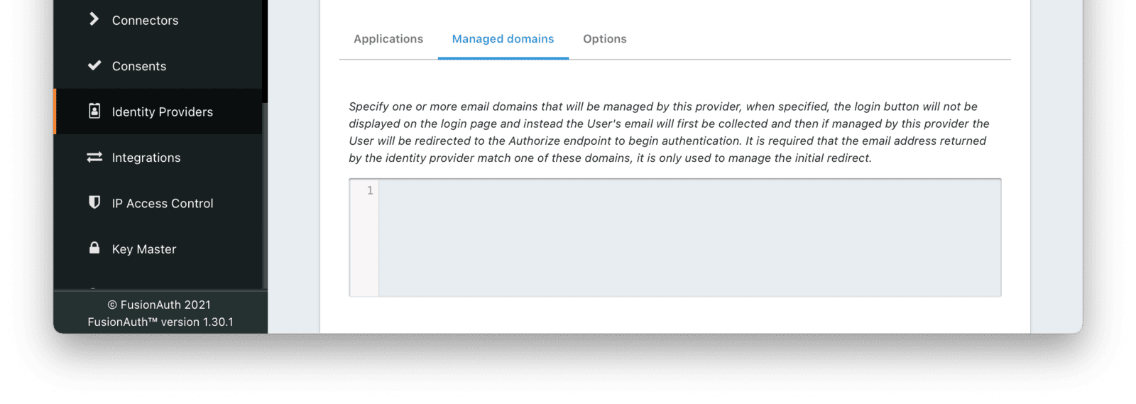 Add OpenID Connect Managed Domain