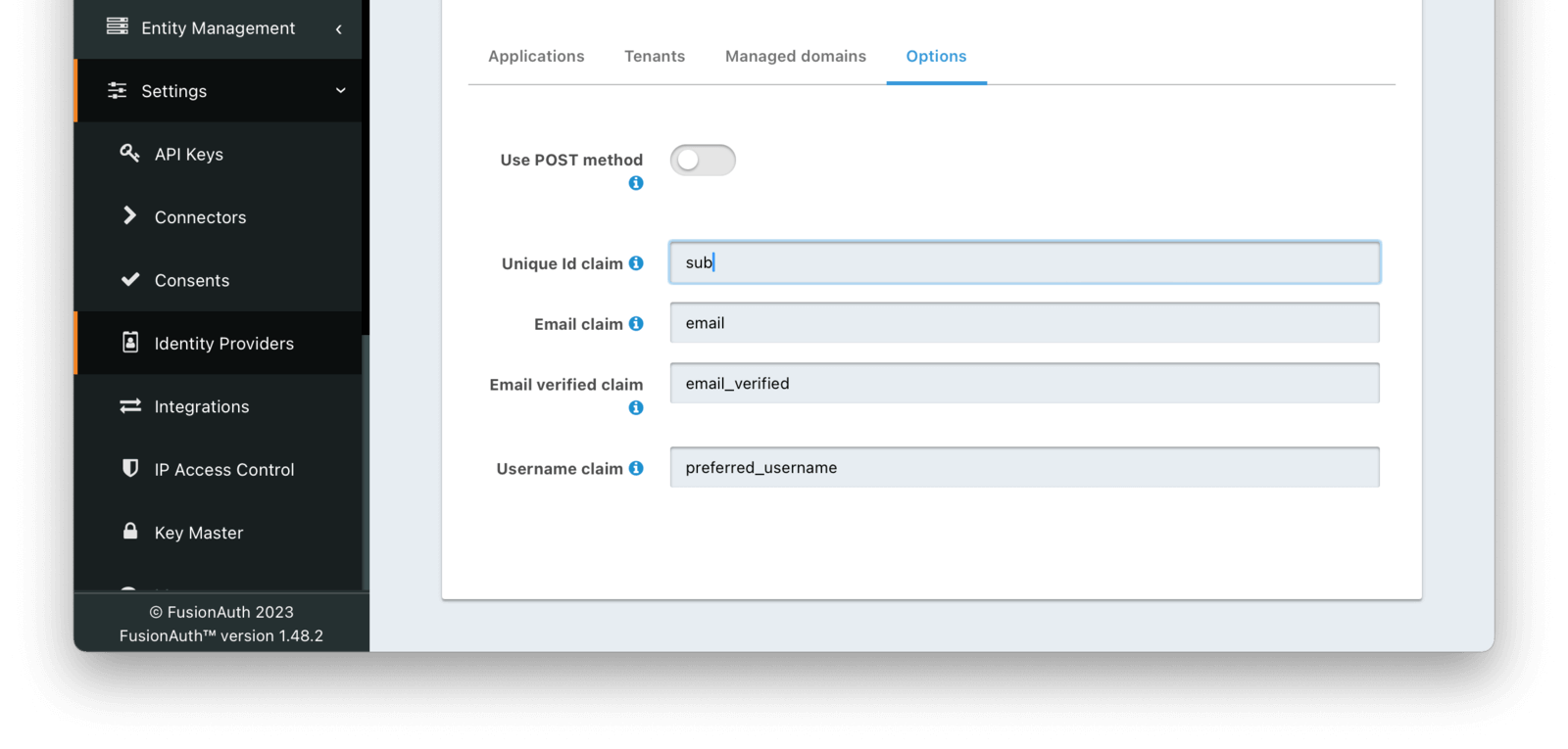 Add OpenID Connect Options