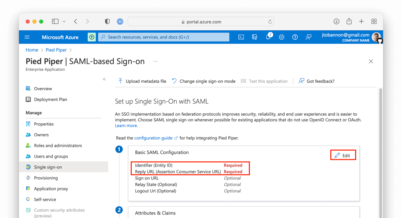 SAML 5 steps overview