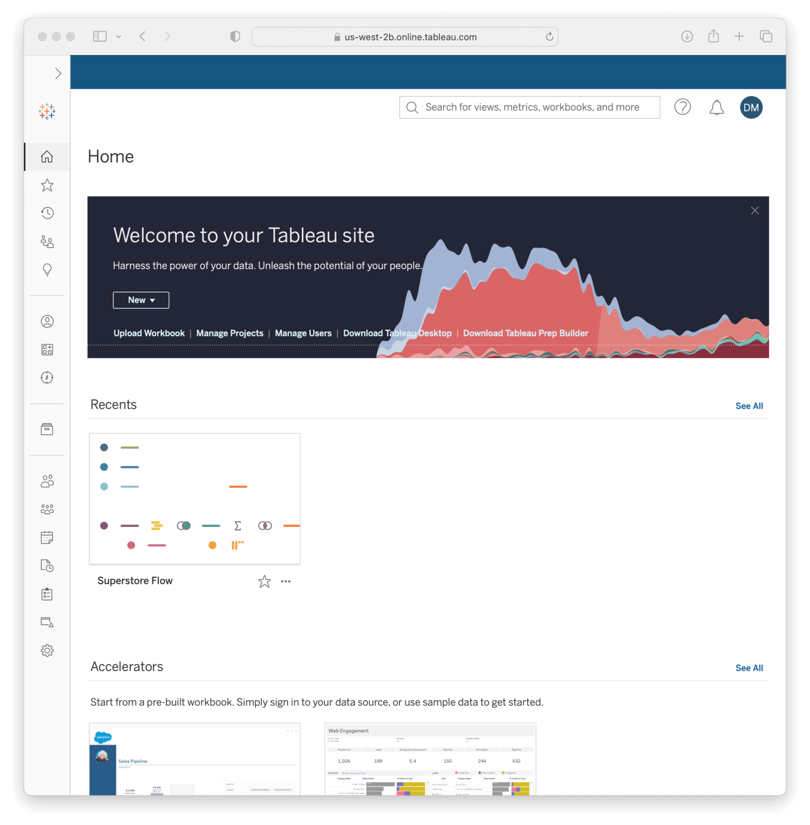 Tableau dashboard.